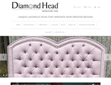 Tablet Screenshot of diamondheadupholsterytack.com